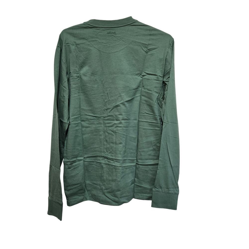 Allbirds Cotton Long Sleeve Tee Hazy Cargo Small - Picture 2 of 5